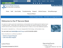 Tablet Screenshot of helpdesk.aurorak12.org