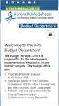 Mobile Screenshot of budget.aurorak12.org